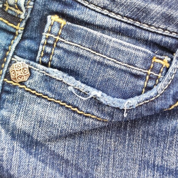 Silver Jeans Tuesday Crop denim blue women's size W28 - Picture 11 of 16